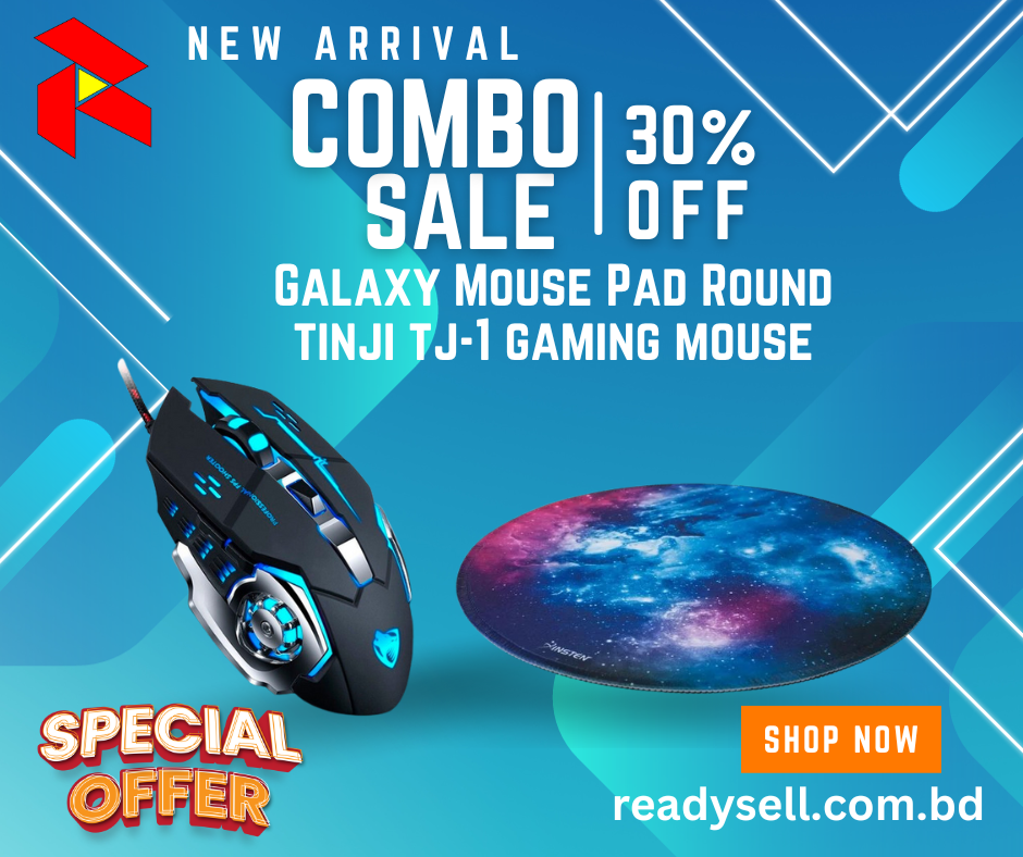 tj-1 gaming mouse and Galaxy Mouse Pad  combo