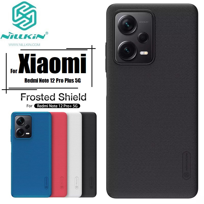 Nillkin { Xiaomi Redmi Note 12 Pro Plus } Super Frosted Shield Matte cover case for Xiaomi Redmi Note 12 Pro Plus (Redmi Note 12 Pro+) - Black