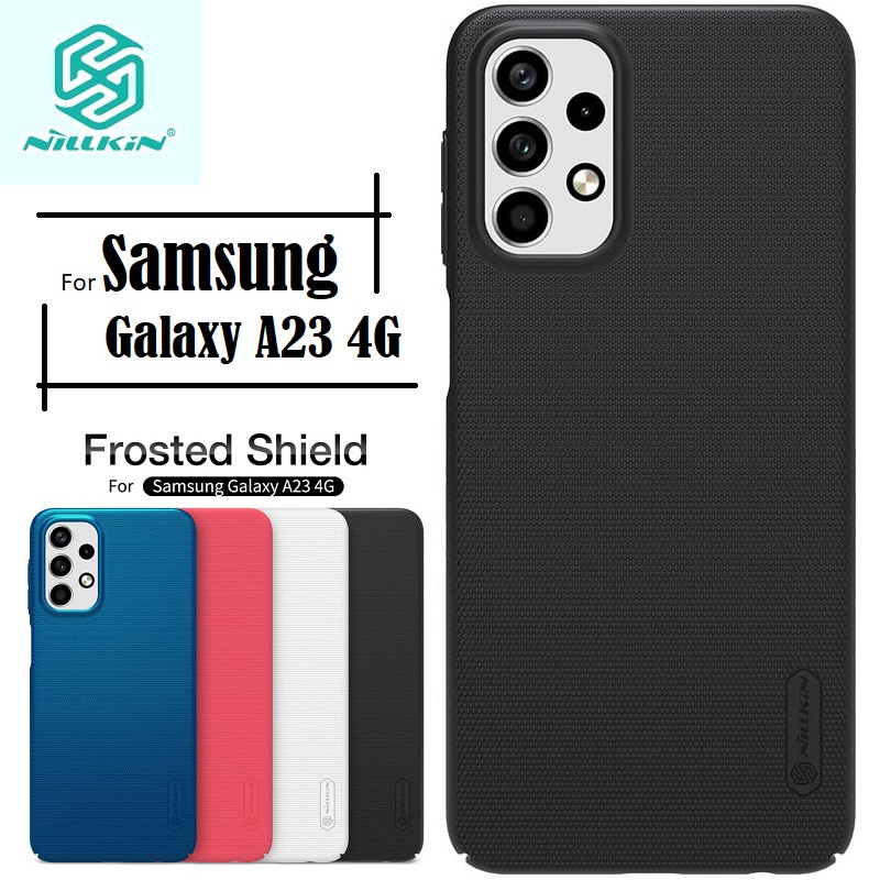 Nillkin { Samsung Galaxy A23 } Super Frosted Shield Matte cover case for Samsung Galaxy A23 Smart Phone Back Cover Case - Black