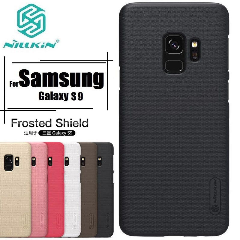 Nillkin { Samsung Galaxy S9 } Super Frosted Shield Matte cover case for Samsung Galaxy S9 Smart Phone Back Cover Case - Black