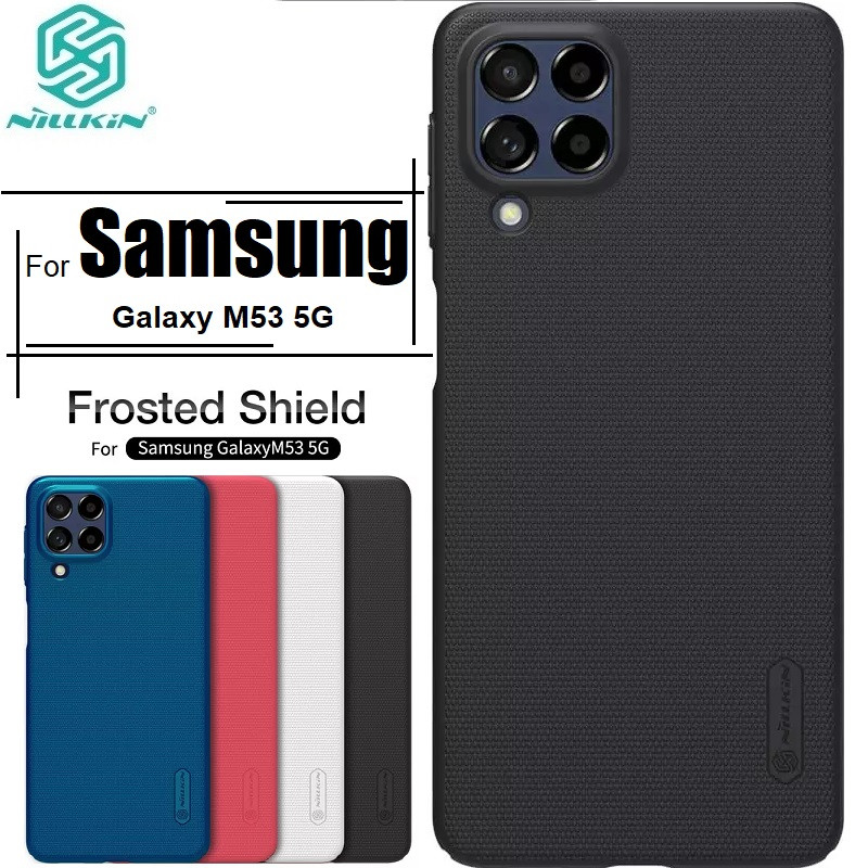 Nillkin { Samsung Galaxy M53  } Super Frosted Shield Matte cover case for Samsung Galaxy M53 Smart Phome Back Cover Case - Black