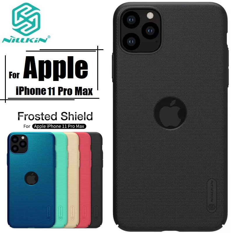 Nillkin { iPhone 11 Pro Max } Super Frosted Shield Hard Case / Nillkin Back Case / Nillkin Case / Nillkin Cover For Apple Iphone 11 Pro Max (6.5") - Black