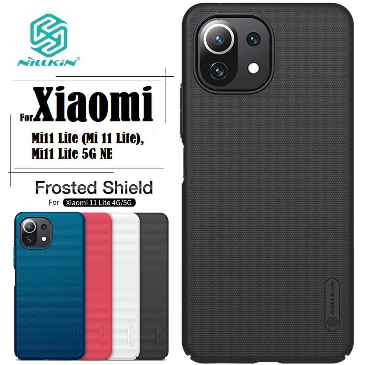 Nillkin { Mi 11 Lite } Super Frosted Shield Matte cover case for Xiaomi Mi11 Lite (Mi 11 Lite), Mi11 Lite 5G NE Smart Phome Back Cover Case - Black