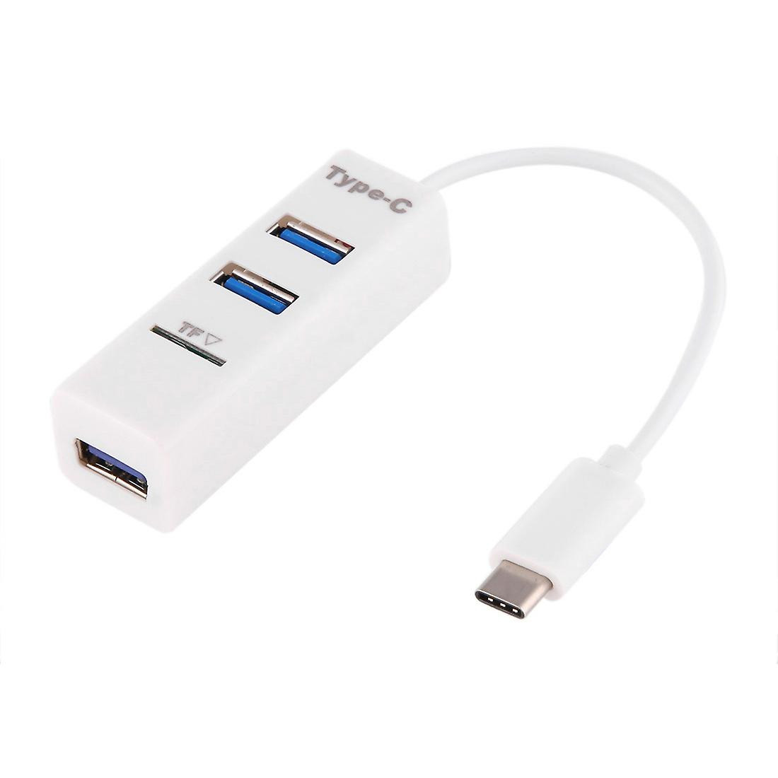 2 In 1 Usb-c / Type-c 3.1 To Usb 2.0 Combo 3 Ports Hub + Tf Card Reader