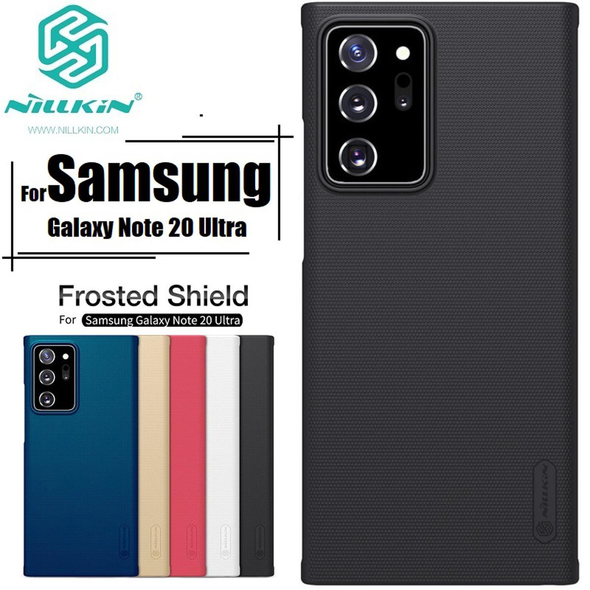 Nillkin { Samsung Galaxy Note 20 Ultra } Super Frosted Shield Matte cover case for Samsung Galaxy Note 20 Ultra Smart Phone Back Cover Case - Black