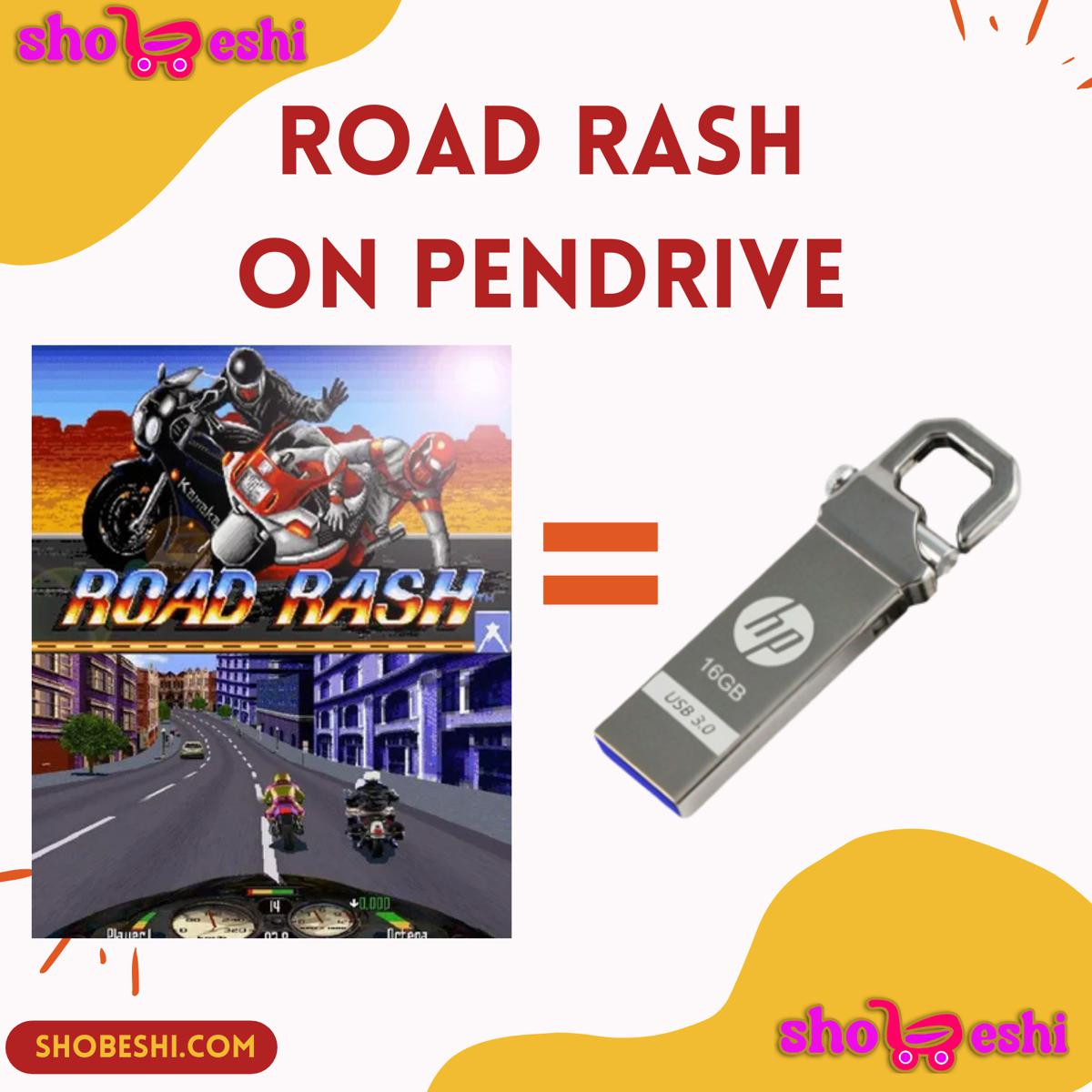 Road Rash On PENDRIVE