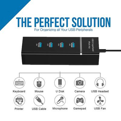 Usb 3.0 5Gbps High Speed Usb Hub For Computer Docking Station Adapter Splitter