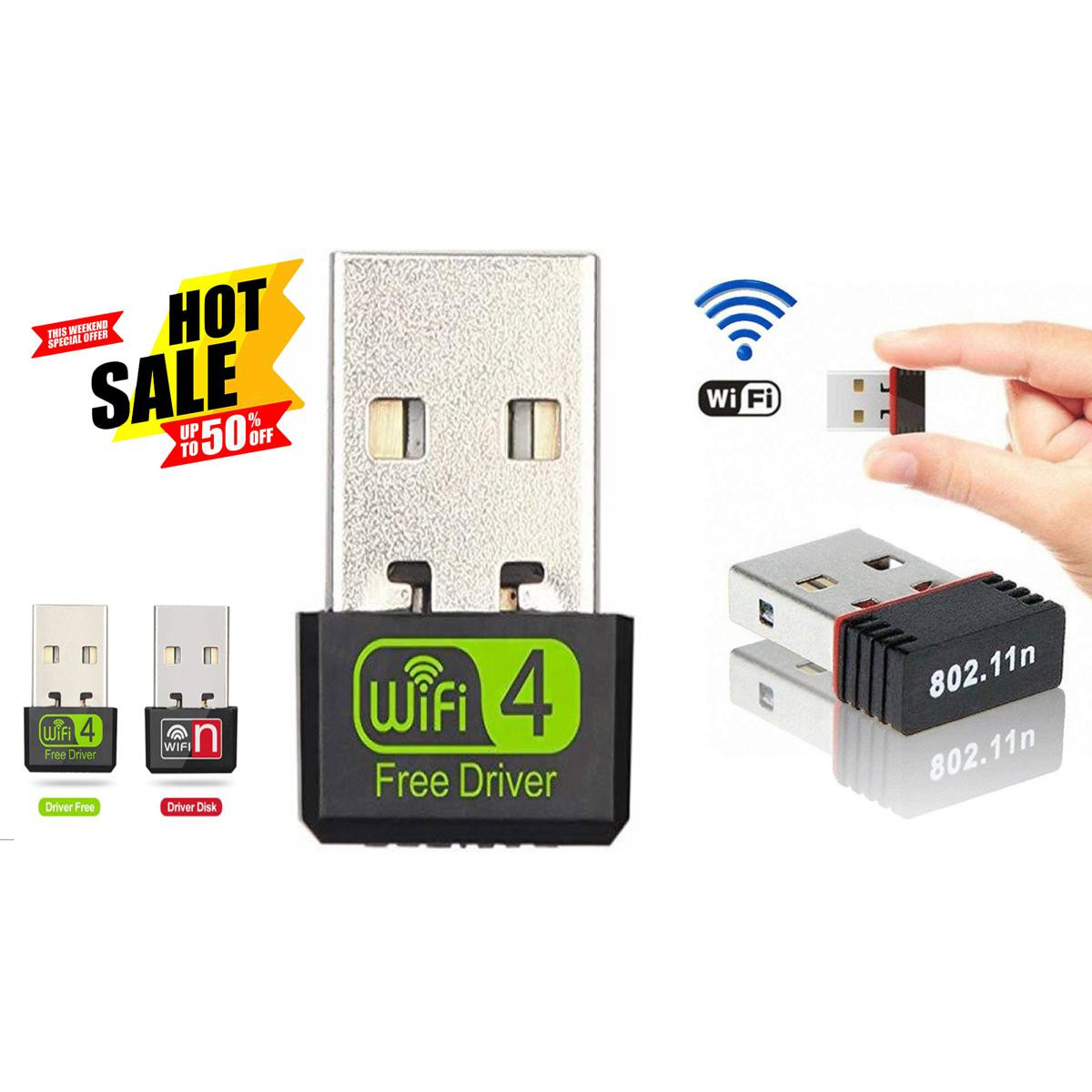 USB Wifi Receiver and Share Auto Driver 300M