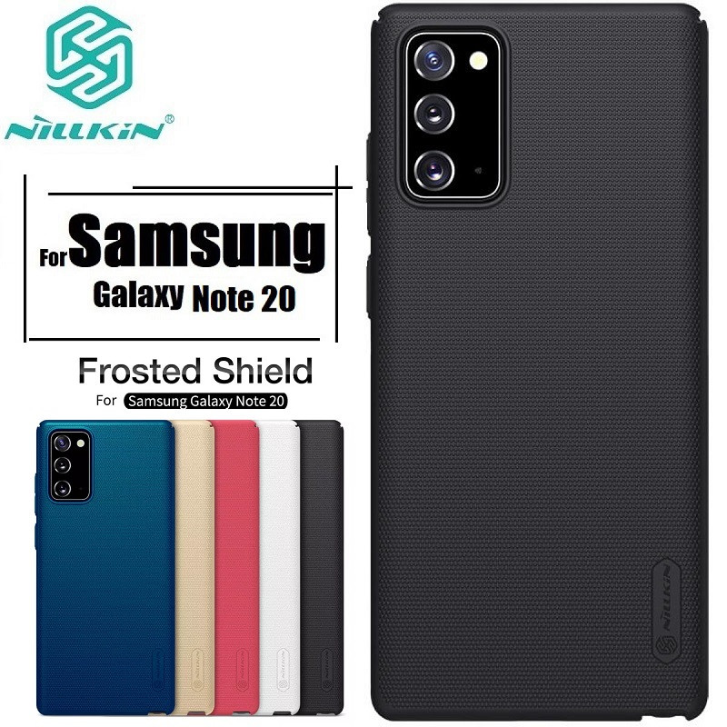 Nillkin { Samsung Galaxy Note 20 } Super Frosted Shield Matte cover case for Samsung Galaxy Note 20 Smart Phone Back Cover Case - Black