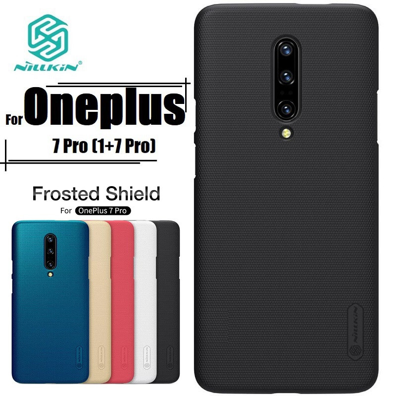 Nillkin { 1+7 Pro } Super Frosted Shield Matte cover case for OnePlus 7 Pro - Black