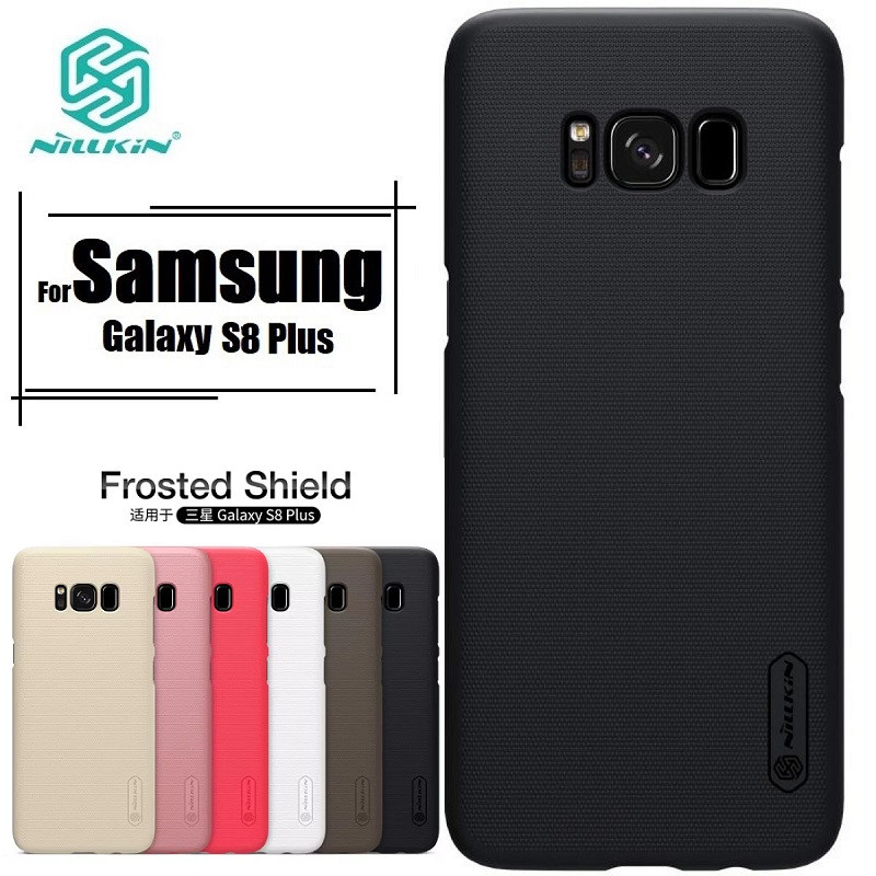 Nillkin { Samsung Galaxy S8 Plus } Super Frosted Shield Matte cover case for Samsung Galaxy S8 Plus Smart Phone Back Cover Case - Black