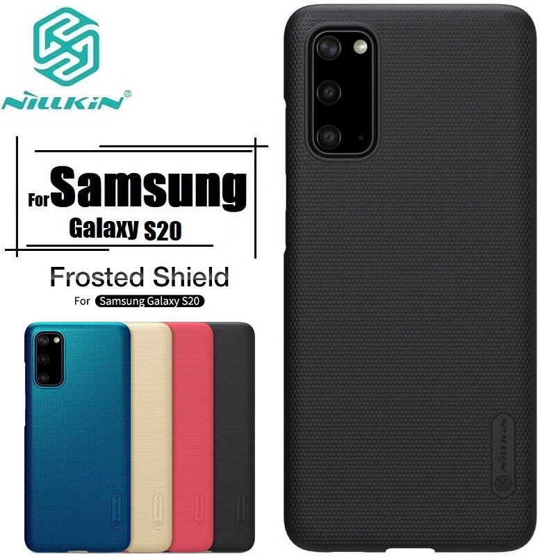 Nillkin { Samsung Galaxy S20 / S20 5G } Super Frosted Shield Matte cover case for  Samsung Galaxy S20 / S20 5G Smart Phone Back Cover Case - Black